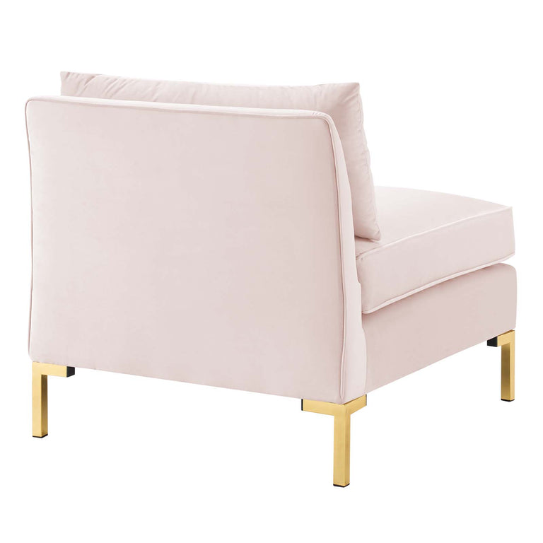 Ardent 4-Seater Performance Velvet Sofa in Pink, EEI-4274-PNK
