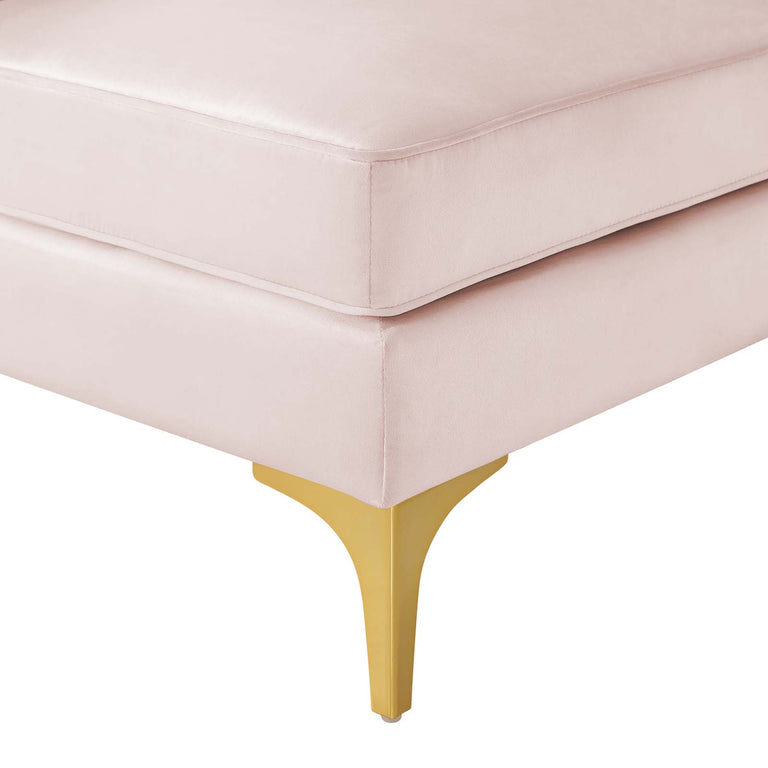 Triumph Channel Tufted Performance Velvet 4-Seater Sofa in Pink, EEI-4348-PNK
