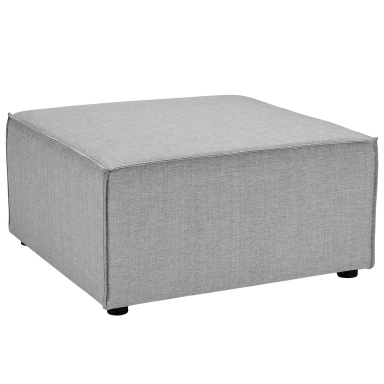 Saybrook Outdoor Patio Upholstered 6-Piece Sectional Sofa in Gray, EEI-4386-GRY