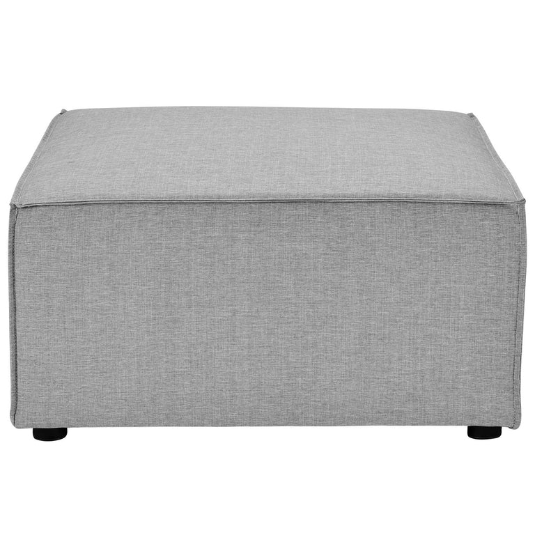 Saybrook Outdoor Patio Upholstered 10-Piece Sectional Sofa in Gray, EEI-4389-GRY