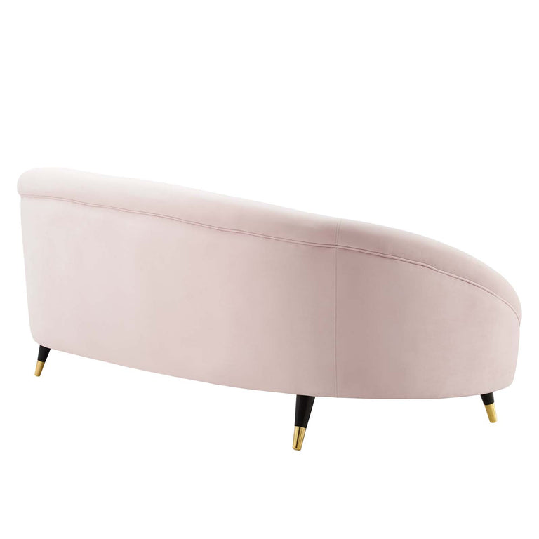 Echo Performance Velvet Sofa in Pink, EEI-4404-PNK
