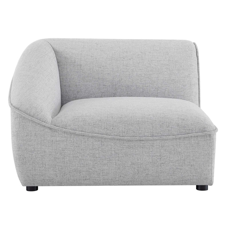 Comprise Left-Arm Sectional Sofa Chair in Light Gray, EEI-4415-LGR