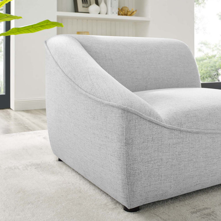 Comprise Left-Arm Sectional Sofa Chair in Light Gray, EEI-4415-LGR