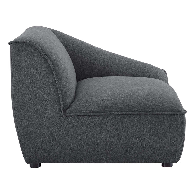 Comprise Right-Arm Sectional Sofa Chair in Charcoal, EEI-4416-CHA