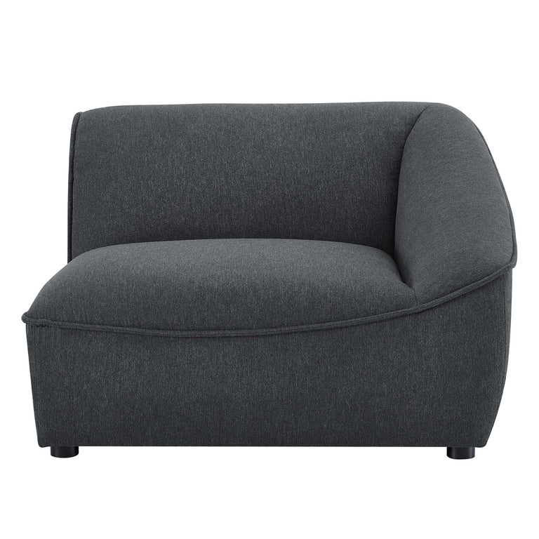 Comprise Right-Arm Sectional Sofa Chair in Charcoal, EEI-4416-CHA