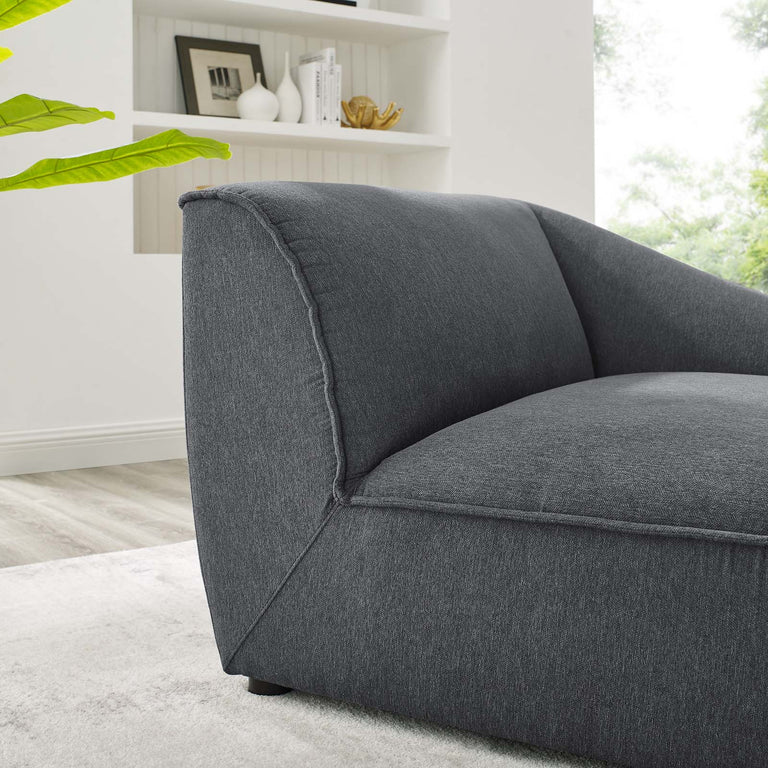 Comprise Right-Arm Sectional Sofa Chair in Charcoal, EEI-4416-CHA