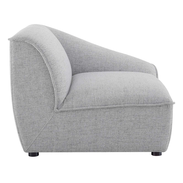 Comprise Right-Arm Sectional Sofa Chair in Light Gray, EEI-4416-LGR
