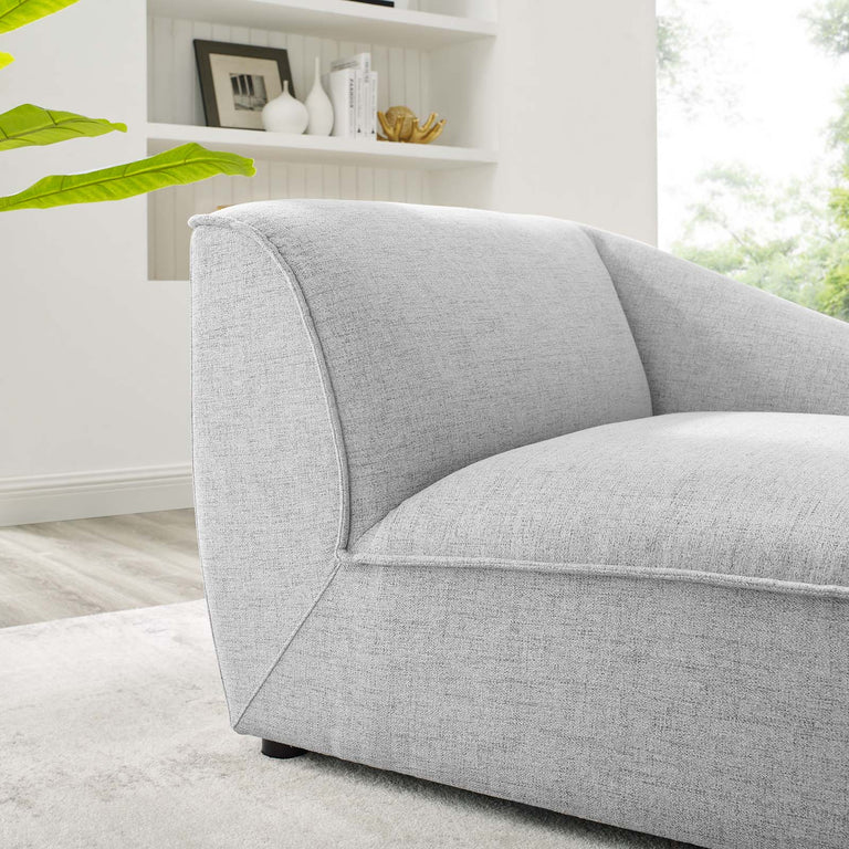 Comprise Right-Arm Sectional Sofa Chair in Light Gray, EEI-4416-LGR