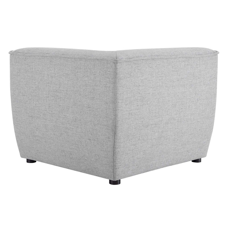 Comprise Corner Sectional Sofa Chair in Light Gray, EEI-4417-LGR