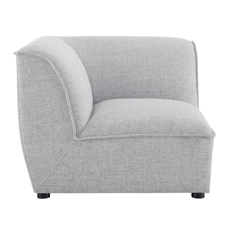 Comprise Corner Sectional Sofa Chair in Light Gray, EEI-4417-LGR
