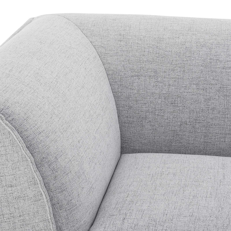 Comprise Corner Sectional Sofa Chair in Light Gray, EEI-4417-LGR