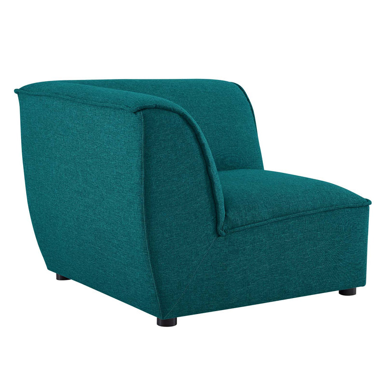 Comprise Corner Sectional Sofa Chair in Teal, EEI-4417-TEA