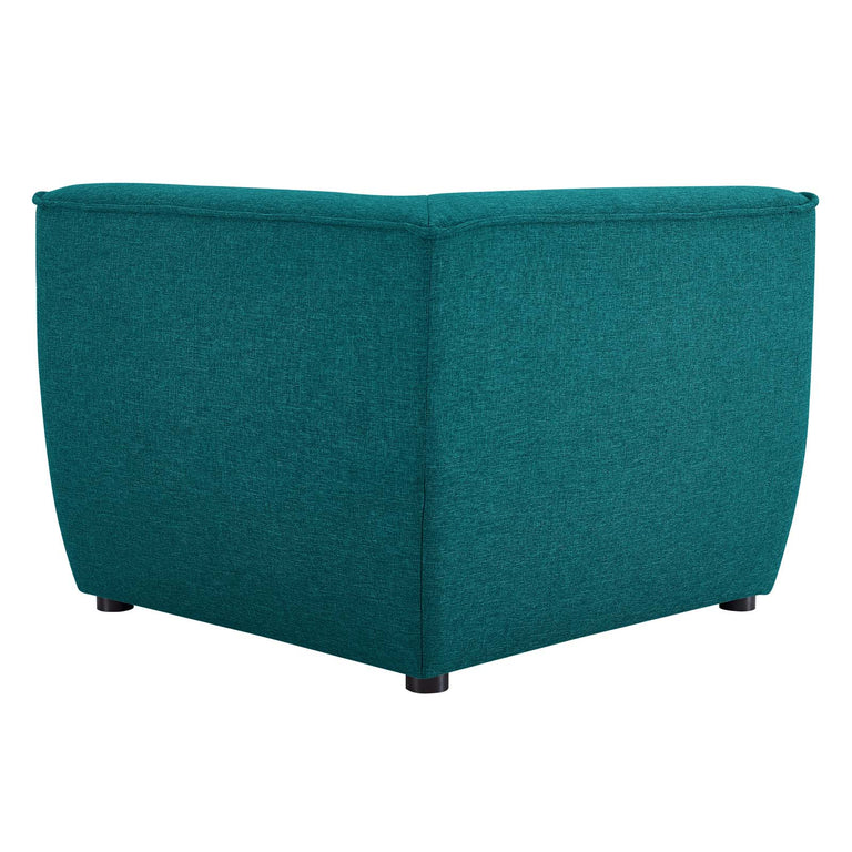 Comprise Corner Sectional Sofa Chair in Teal, EEI-4417-TEA