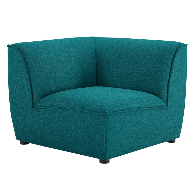Comprise Corner Sectional Sofa Chair in Teal, EEI-4417-TEA