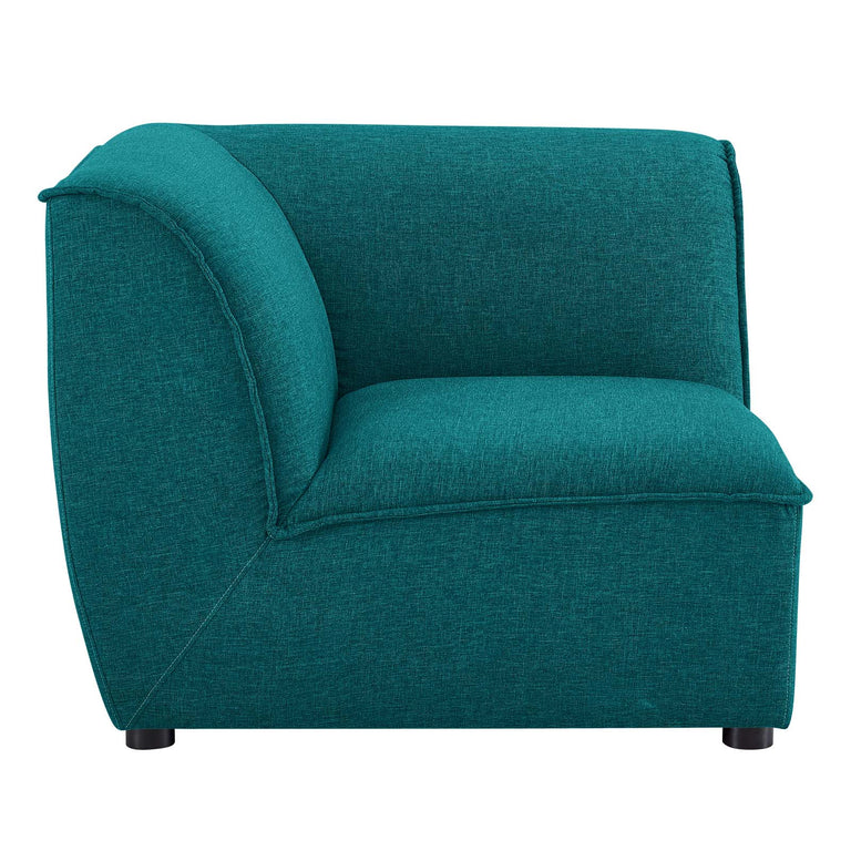 Comprise Corner Sectional Sofa Chair in Teal, EEI-4417-TEA