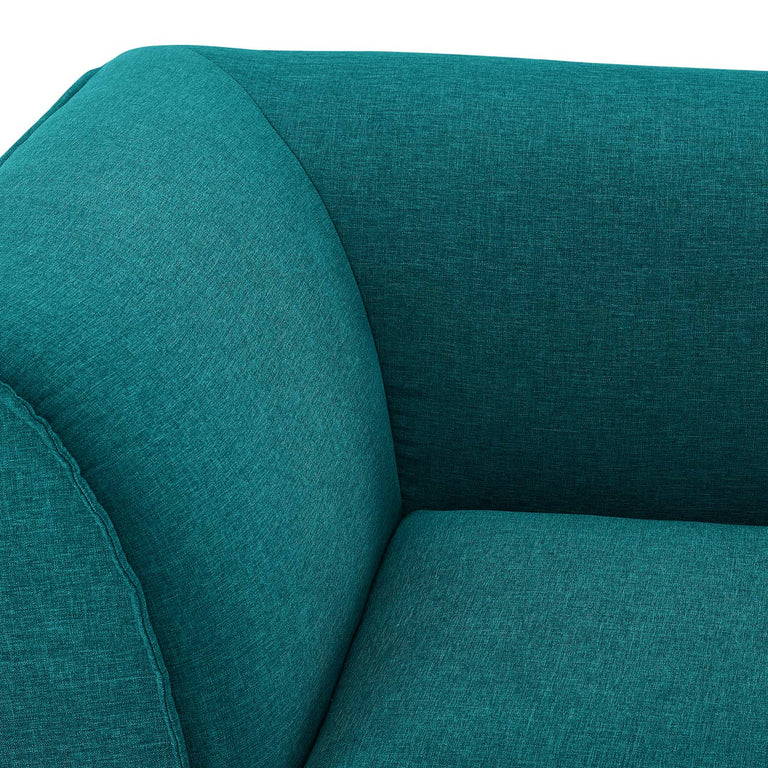 Comprise Corner Sectional Sofa Chair in Teal, EEI-4417-TEA