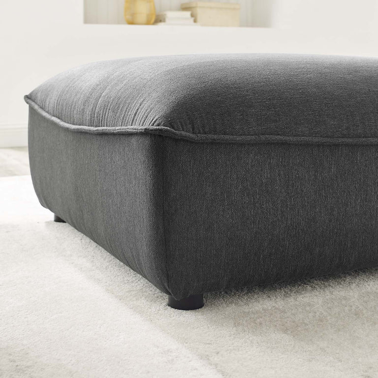 Comprise Sectional Sofa Ottoman in Charcoal, EEI-4419-CHA