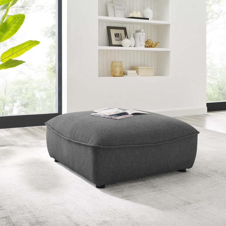 Comprise Sectional Sofa Ottoman in Charcoal, EEI-4419-CHA