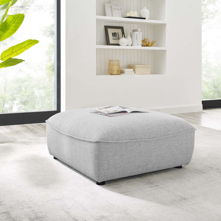 Comprise Sectional Sofa Ottoman in Light Gray, EEI-4419-LGR