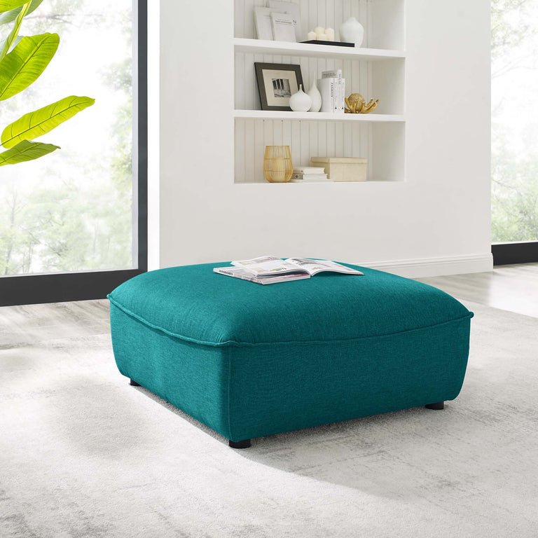 Comprise Sectional Sofa Ottoman in Teal, EEI-4419-TEA