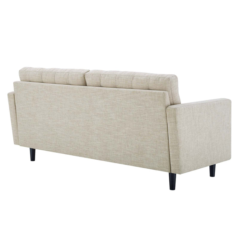 Exalt Tufted Fabric Sofa in Beige, EEI-4445-BEI