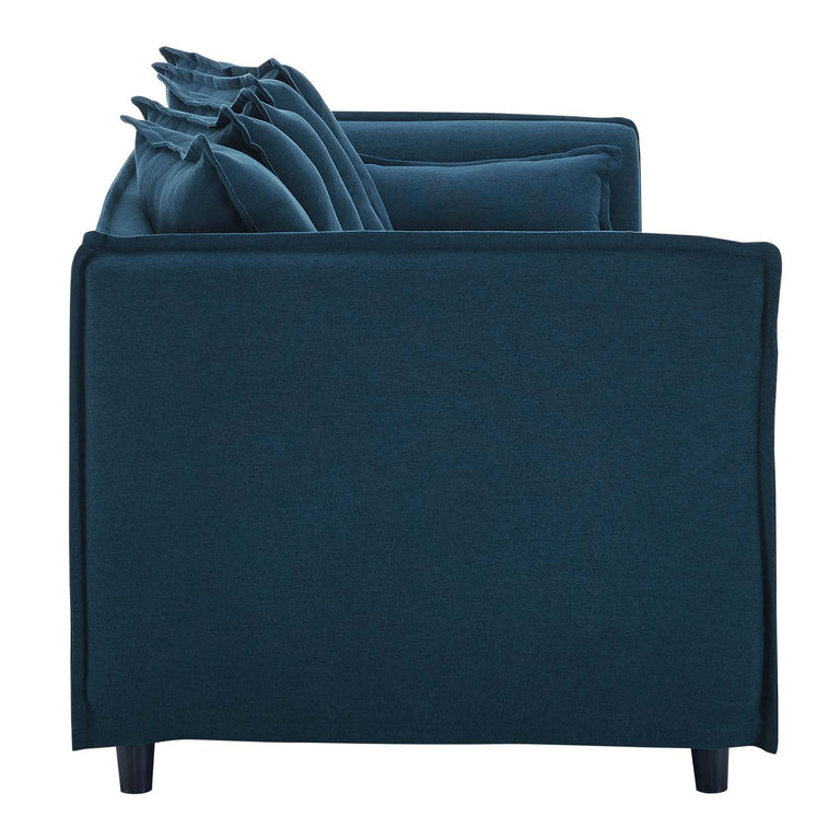 Avalon Slipcover Fabric Sofa in Azure, EEI-4449-AZU