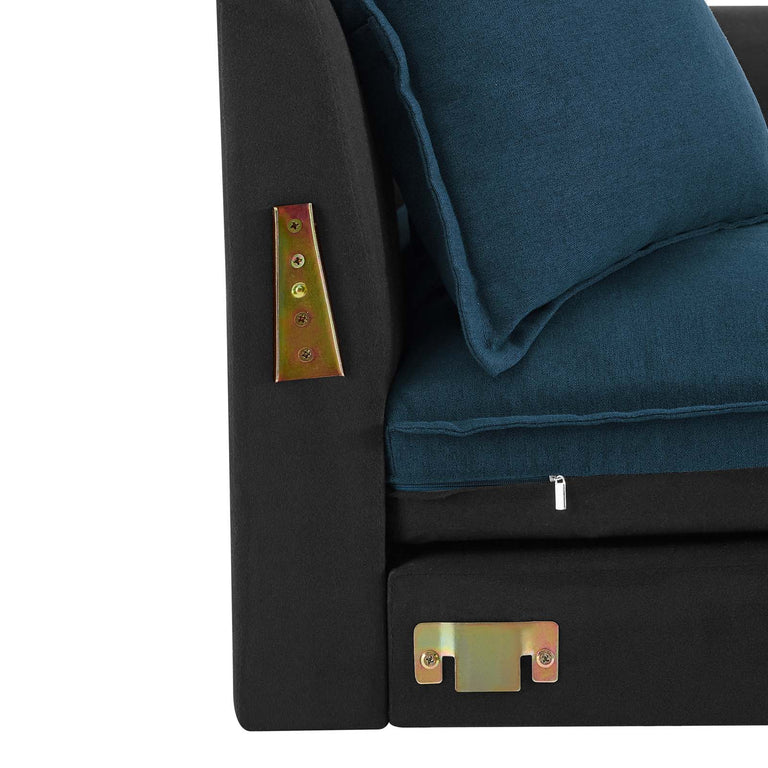 Avalon Slipcover Fabric Sofa in Azure, EEI-4449-AZU