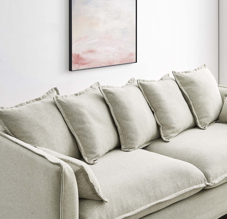 Avalon Slipcover Fabric Sofa in Beige, EEI-4449-BEI