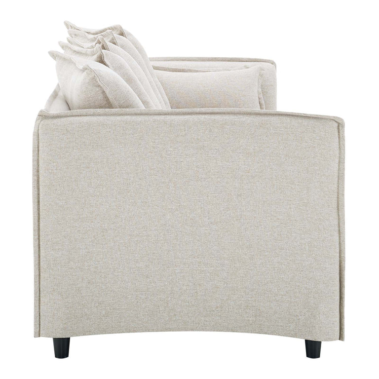 Avalon Slipcover Fabric Sofa in Beige, EEI-4449-BEI