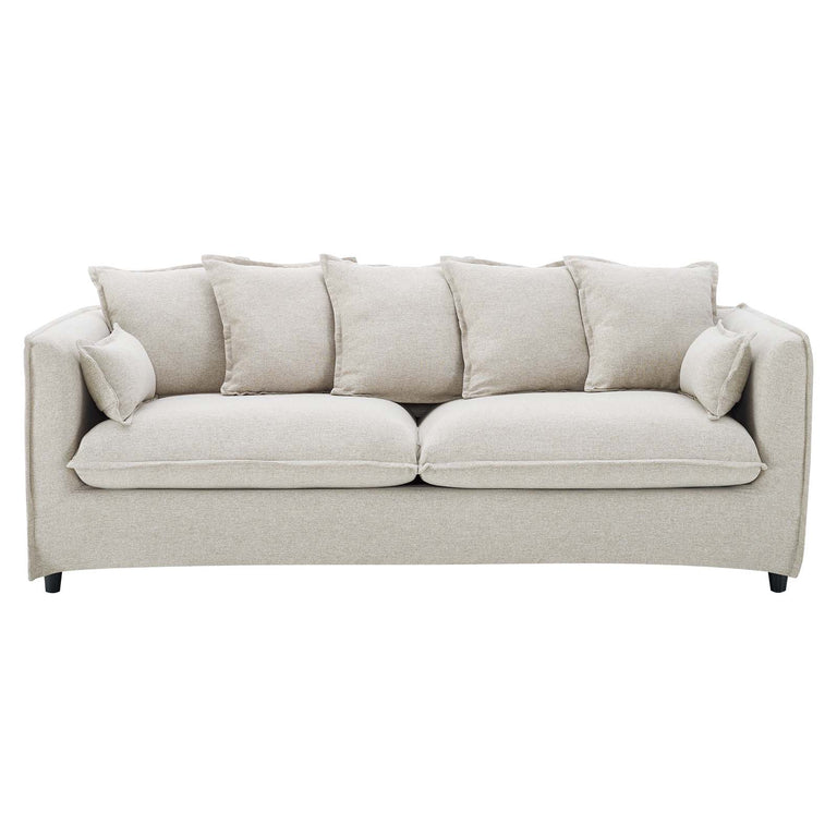 Avalon Slipcover Fabric Sofa in Beige, EEI-4449-BEI