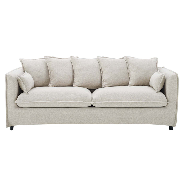 Avalon Slipcover Fabric Sofa in Beige, EEI-4449-BEI
