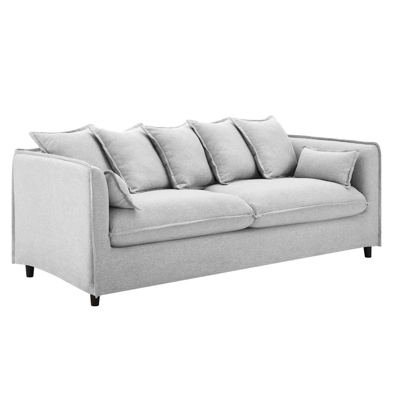 Avalon Slipcover Fabric Sofa in Light Gray, EEI-4449-LGR