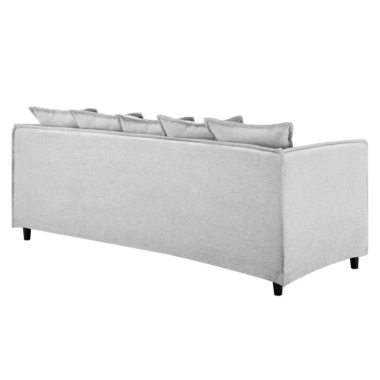 Avalon Slipcover Fabric Sofa in Light Gray, EEI-4449-LGR