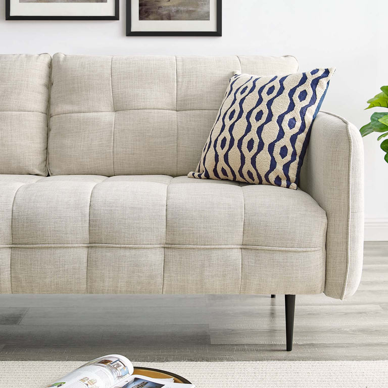 Cameron Tufted Fabric Sofa in Beige, EEI-4451-BEI