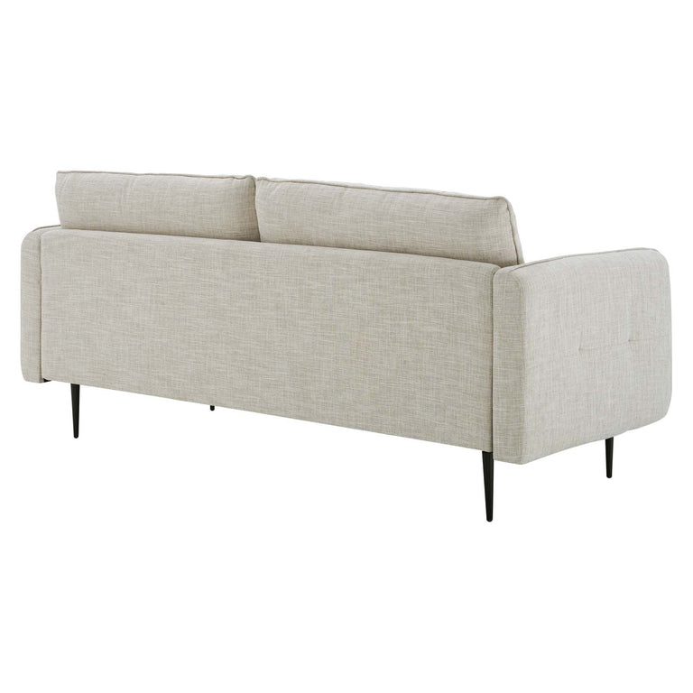 Cameron Tufted Fabric Sofa in Beige, EEI-4451-BEI