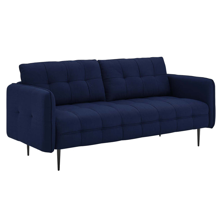 Cameron Tufted Fabric Sofa in Royal Blue, EEI-4451-ROY