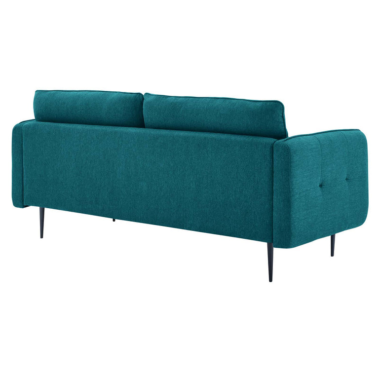 Cameron Tufted Fabric Sofa in Teal, EEI-4451-TEA
