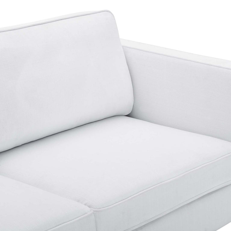 Kaiya Fabric Sofa in White, EEI-4454-WHI