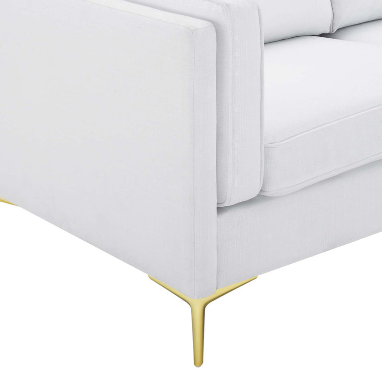 Kaiya Fabric Sofa in White, EEI-4454-WHI