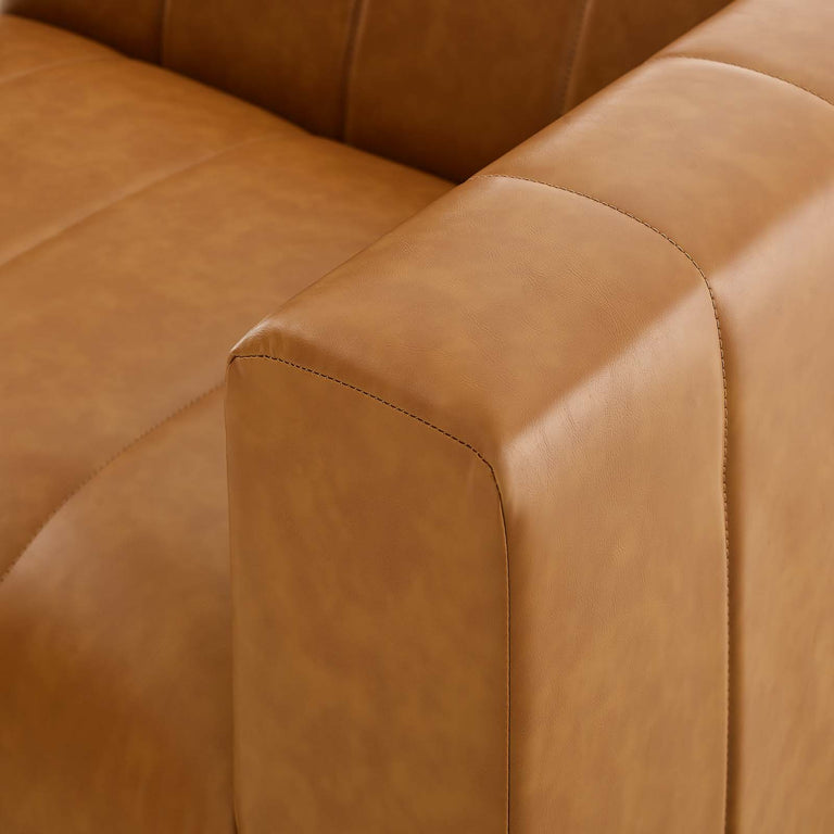 Bartlett Vegan Leather 3-Piece Sofa in Tan, EEI-4515-TAN