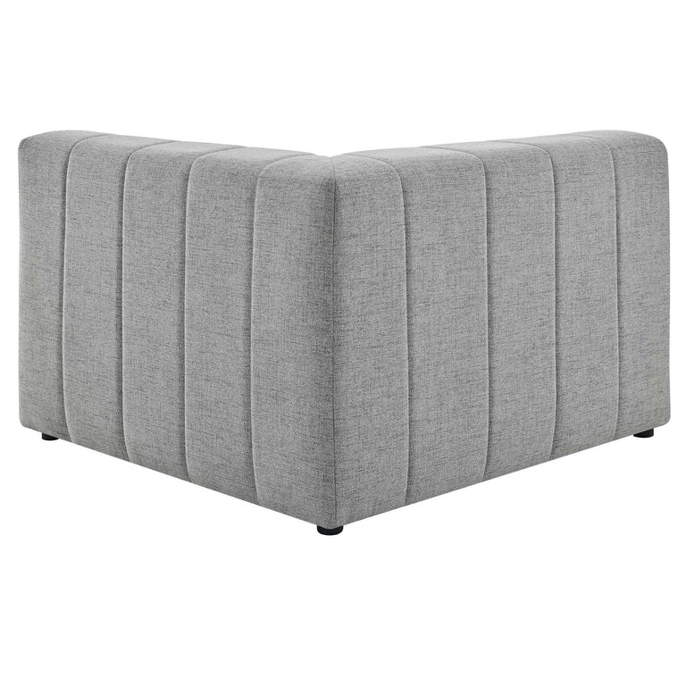 Bartlett Upholstered Fabric 4-Piece Sectional Sofa in Light Gray, EEI-4516-LGR