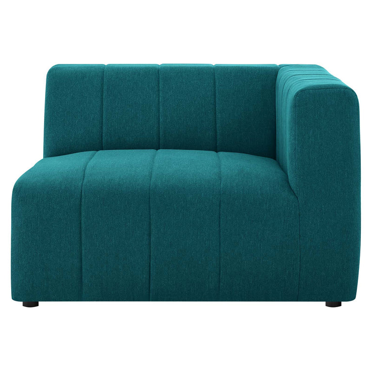 Bartlett Upholstered Fabric 4-Piece Sectional Sofa in Teal, EEI-4516-TEA