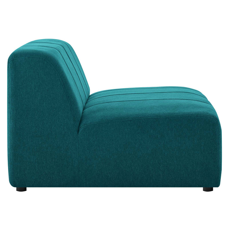 Bartlett Upholstered Fabric 5-Piece Sectional Sofa in Teal, EEI-4531-TEA