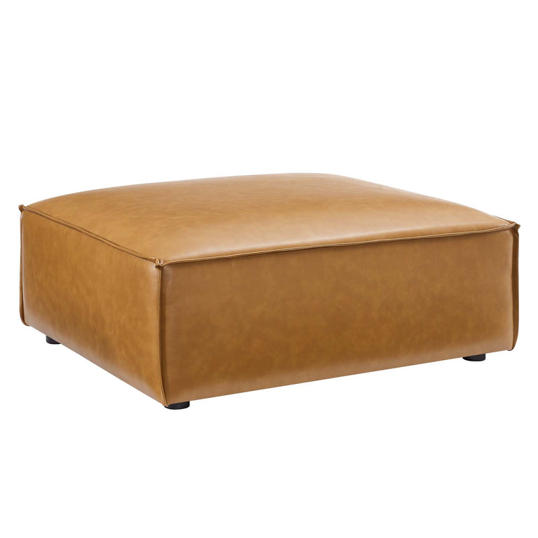 Restore 7-Piece Vegan Leather Sectional Sofa in Tan, EEI-4716-TAN