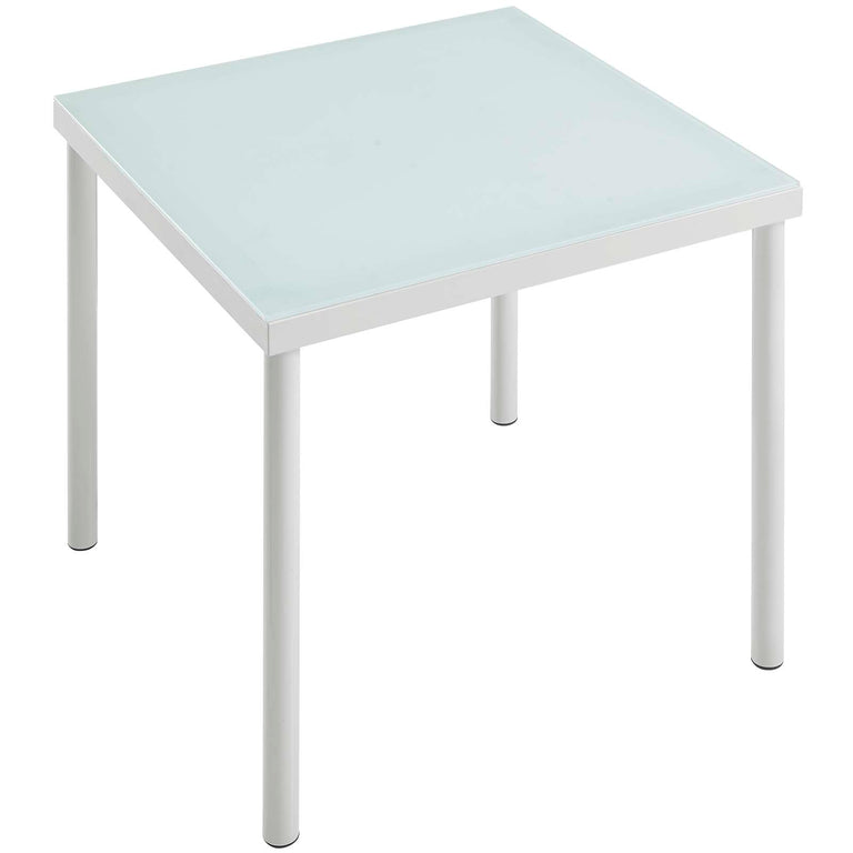 Harmony 8-Piece  Sunbrella® Outdoor Patio Aluminum Sectional Sofa Set in White Gray, EEI-4944-WHI-GRY-SET