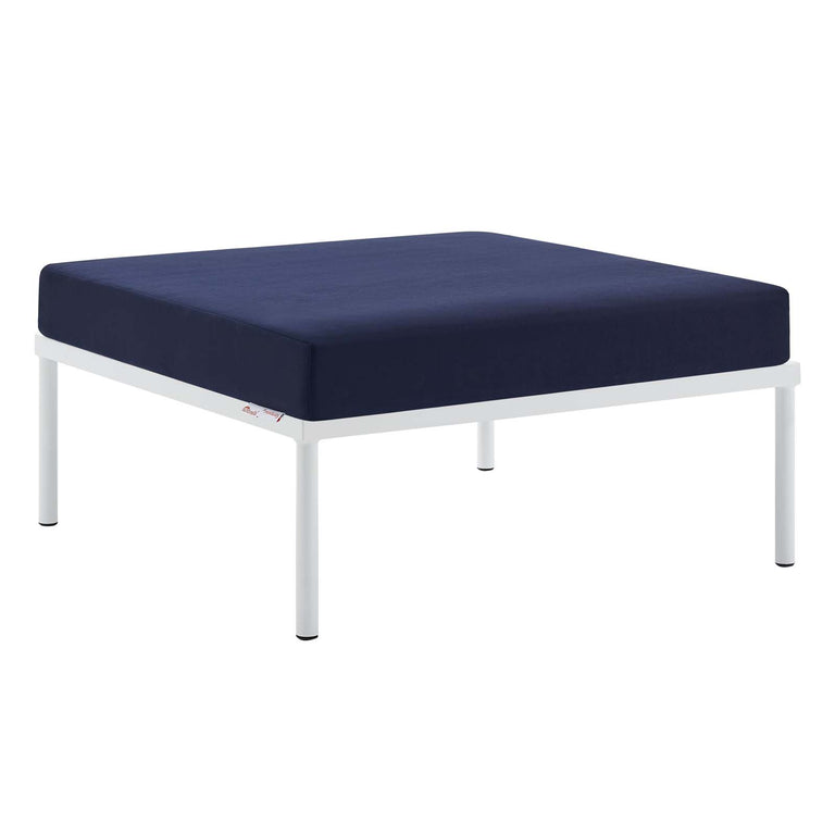 Harmony 10-Piece  Sunbrella® Outdoor Patio Aluminum Sectional Sofa Set in Gray Navy, EEI-4953-GRY-NAV-SET