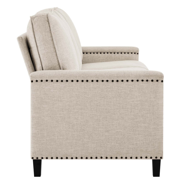 Ashton Upholstered Fabric Sofa in Beige, EEI-4982-BEI