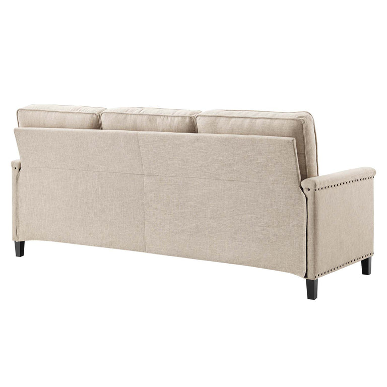 Ashton Upholstered Fabric Sofa in Beige, EEI-4982-BEI
