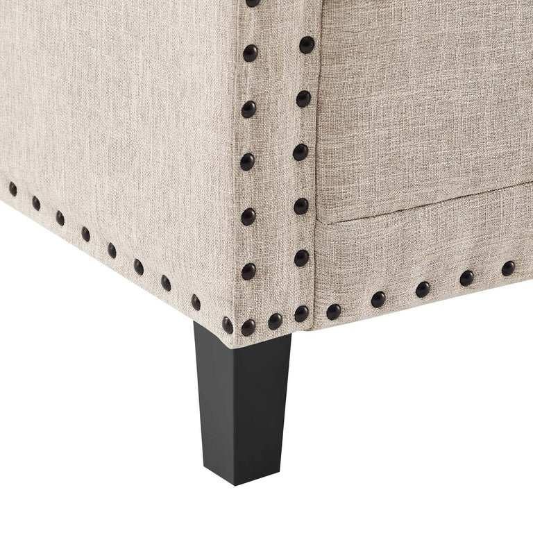 Ashton Upholstered Fabric Sofa in Beige, EEI-4982-BEI