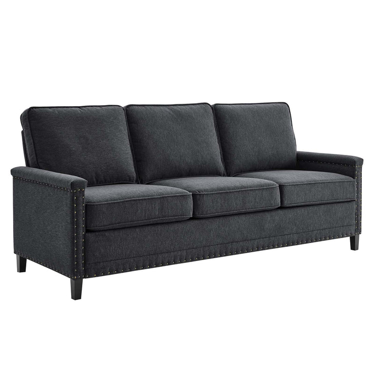 Ashton Upholstered Fabric Sofa in Charcoal, EEI-4982-CHA
